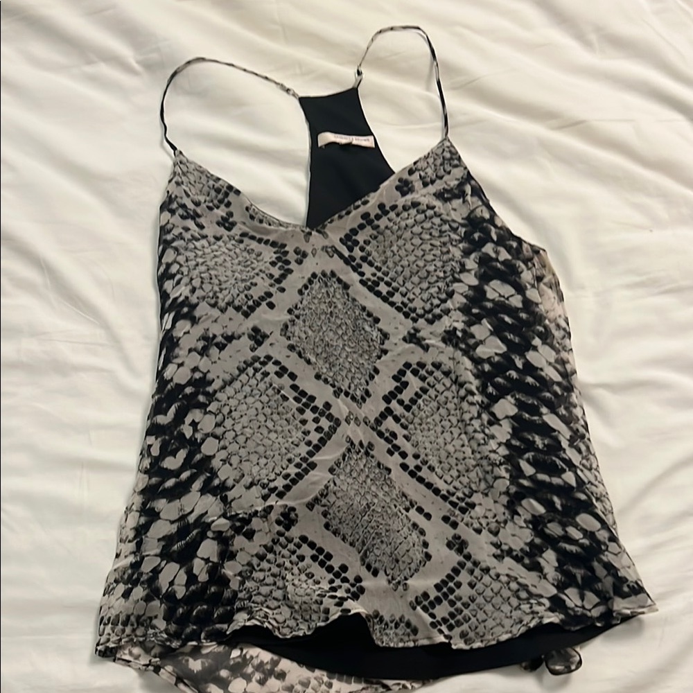 Lavender Brown Black and Gray Backless Camisole